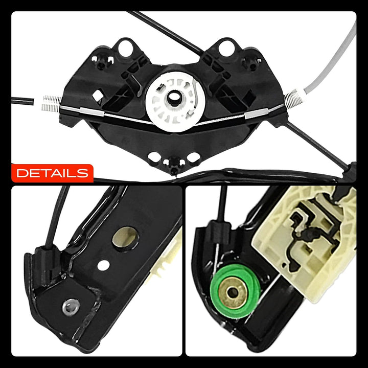 Frankberg 2x Fensterheber Fensterhebermechanik Vorne Links Rechts 31349486 | Kompatibel mit S60 II C