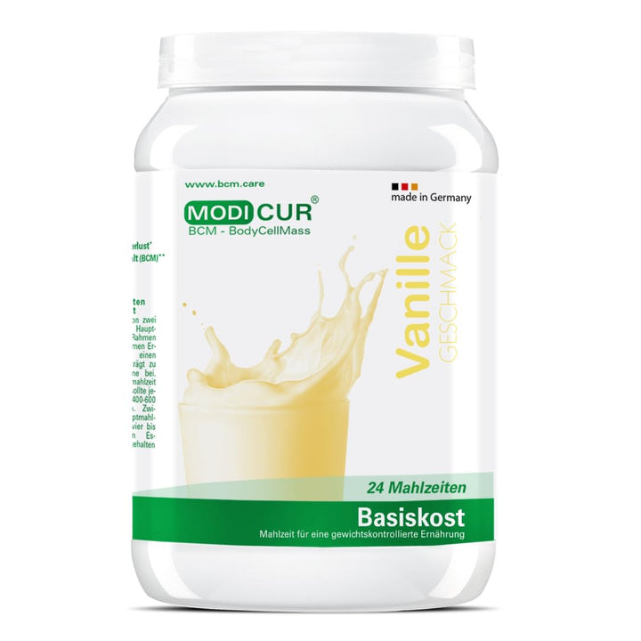 BCM Modicur Basis Vanille 1 Dose à 500g (24 Portionen/BCM Diät/Eiweissshake/BCM BodyCellMass)