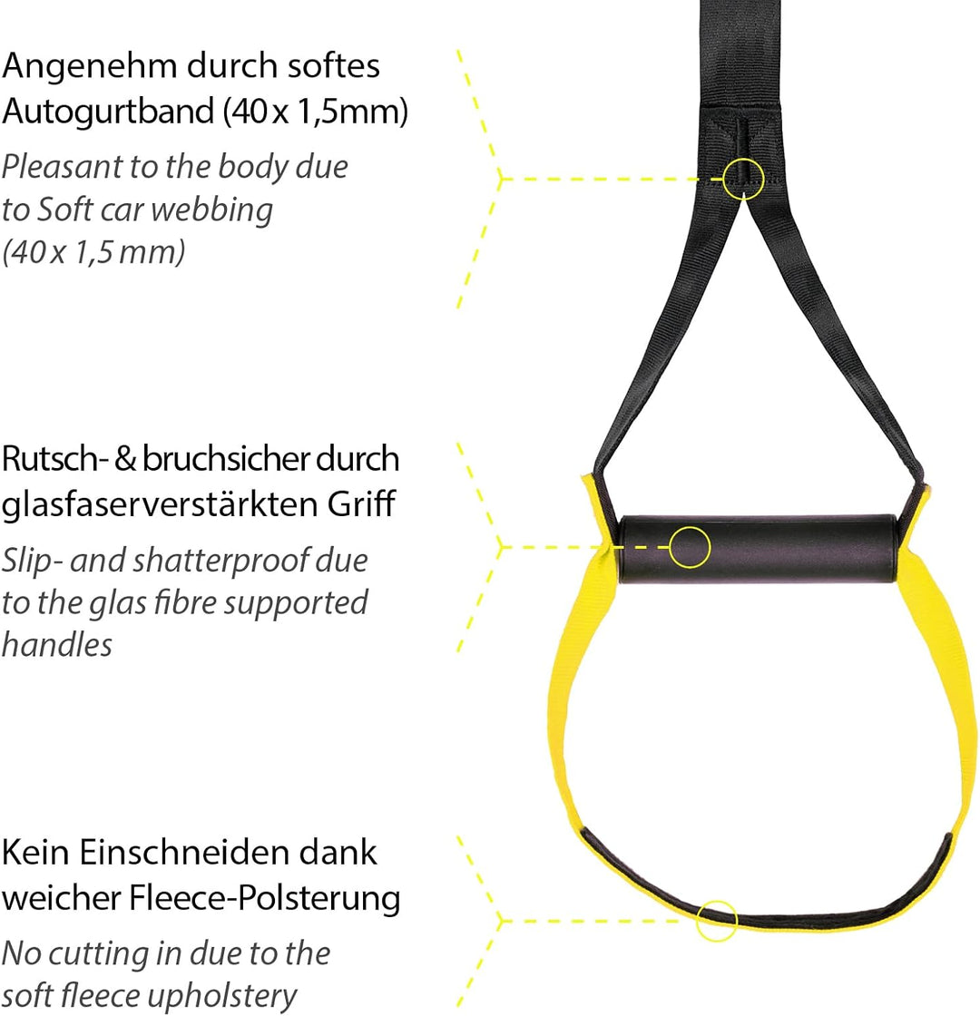 Original Sling Trainer Modell 2025 Schlingentrainer mit DVD Übungs-Poster + Sicherheitshinweise für