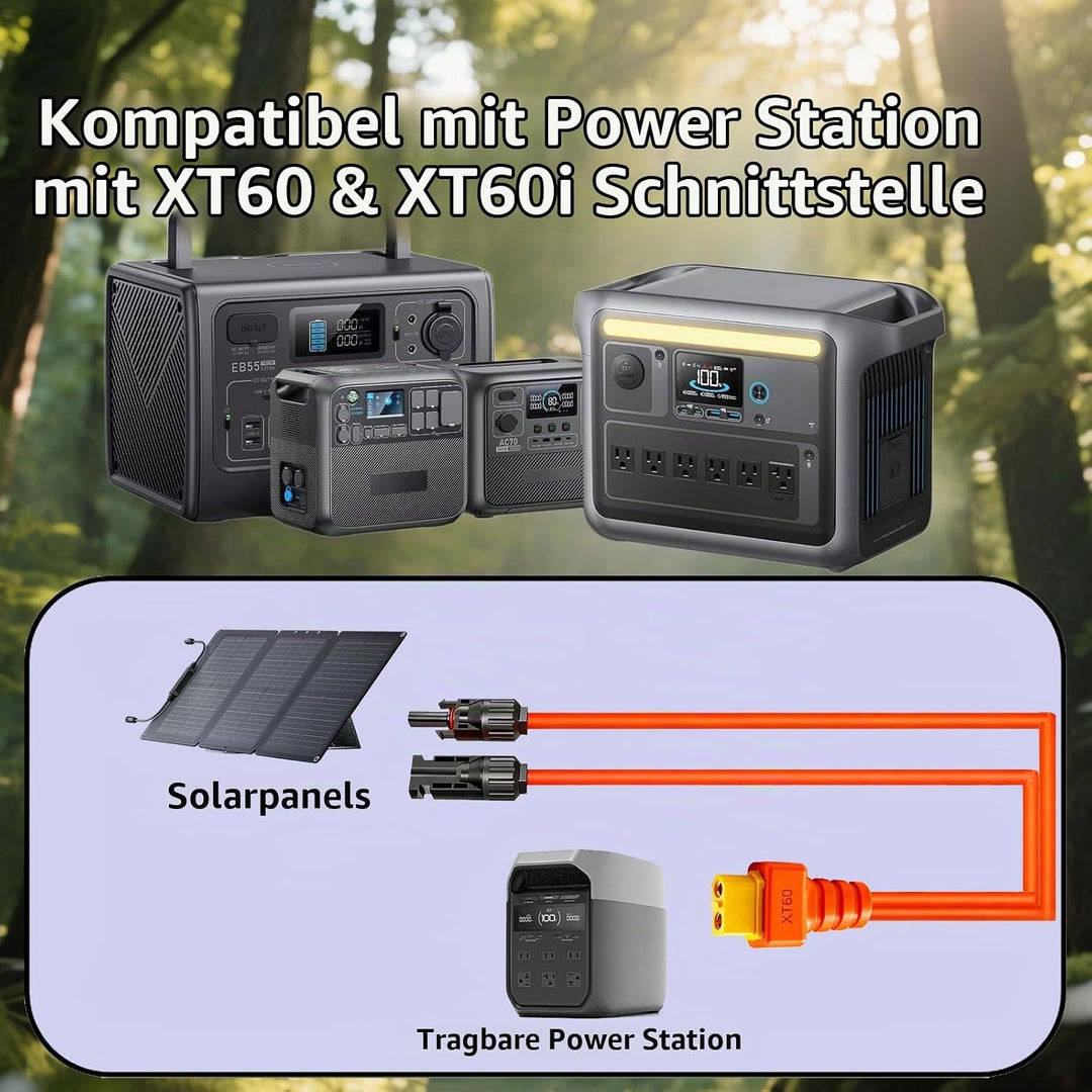 XT60 Stecker auf Solar Connector Kabel 12AWG XT60 Adapter Verlängerung 3M/5M für ECOFLOW River and D