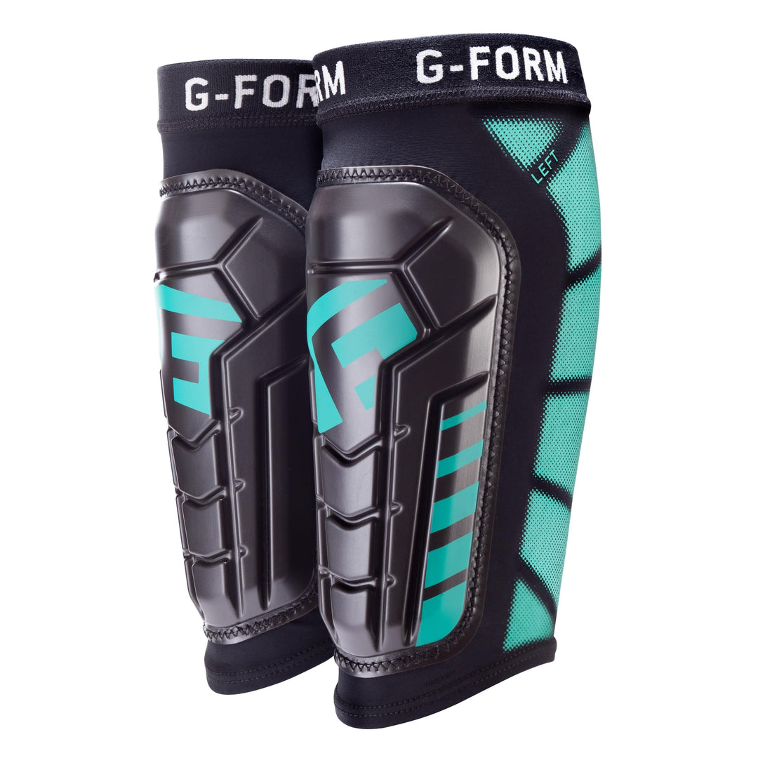 G-Form Pro-S Vento CE Fussball Schienbeinschoner Schwarz/Mint L-XL, Schwarz/Mint L-XL
