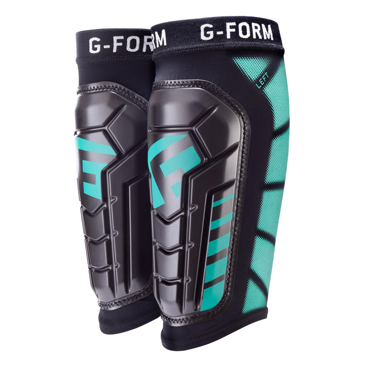 G-Form Pro-S Vento CE Fussball Schienbeinschoner Schwarz/Mint L-XL, Schwarz/Mint L-XL
