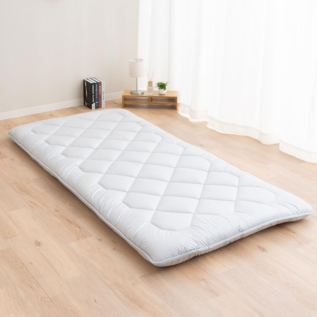 EMOOR Japanische Futon Matratze Anti-Absacken 90 x 200 cm Hergestellt in Japan Baumwolle Chip-Schaum