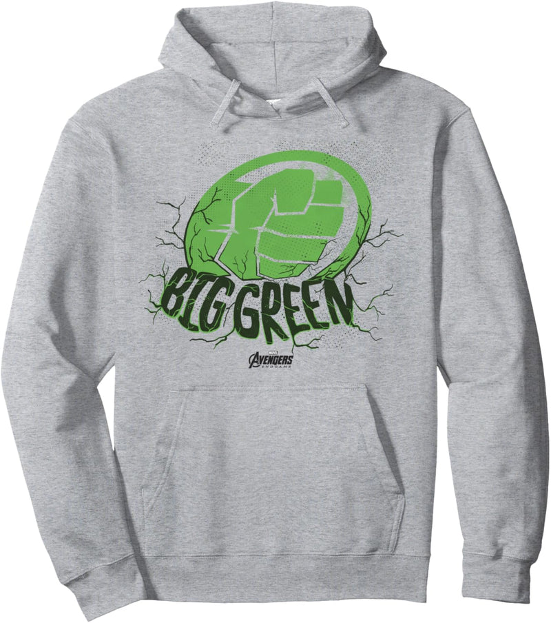 Marvel Avengers Endgame Hulk Big Green Stamp Pullover Hoodie