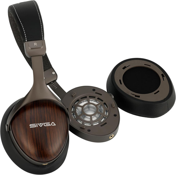 SIVGA SV021 PRO Hi-Fi Kopfhörer mit 50mm Dynamik-Treibern geschlossenes Holzgehäuse hohe Auflösung D