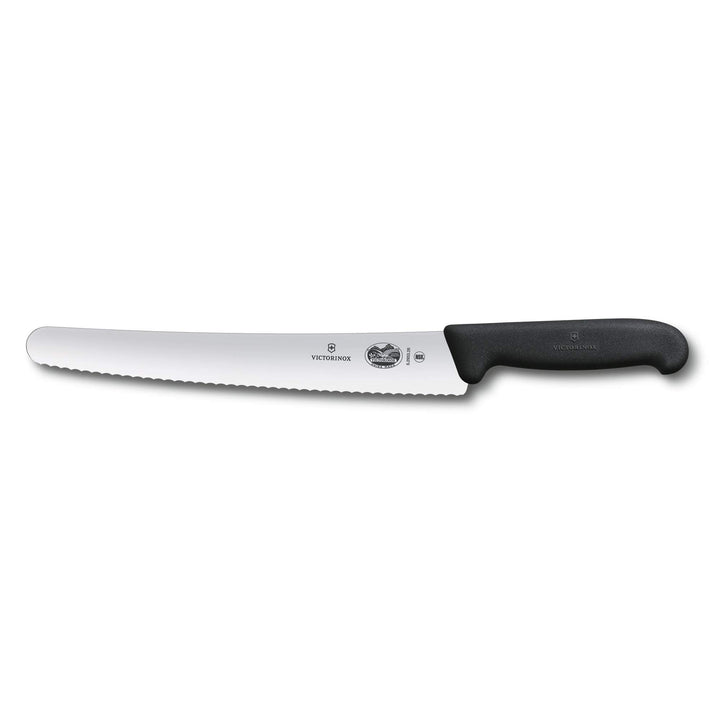 Victorinox Konditorsäge mit Wellenschliff, Swiss Made, Rutschfester Griff, Rostfrei, Edelstahl, schw