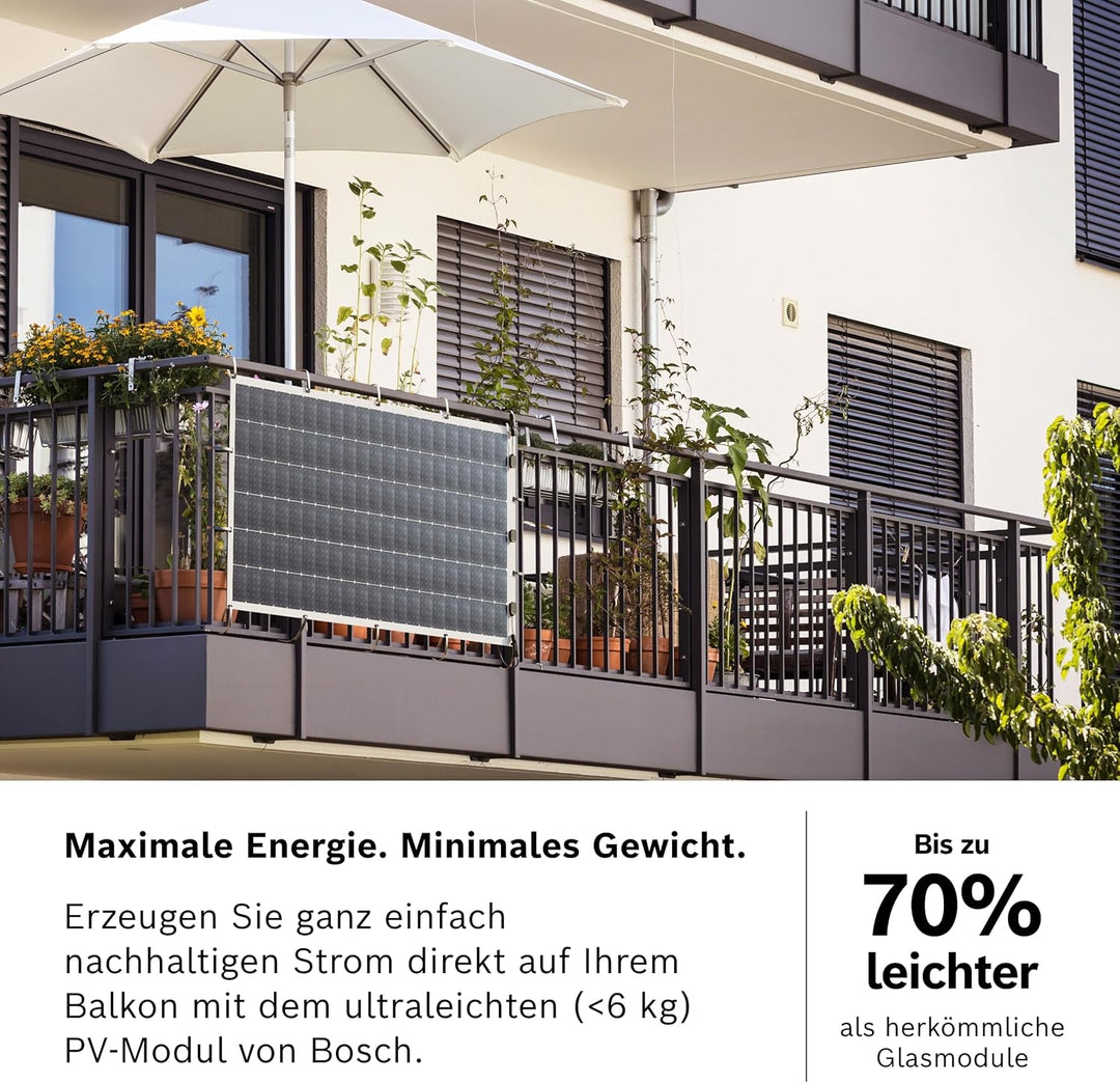 Bosch Solar 4000 P 600 W Balkonkraftwerk - Ultraleichtes (, 600.0 Watt