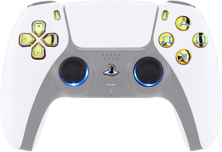 eXtremeRate 9 Modi 7 Farben DTF V3 LED Kit für ps5 Controller Ersatz Leuchttaste D-Pad Thumbsticks S