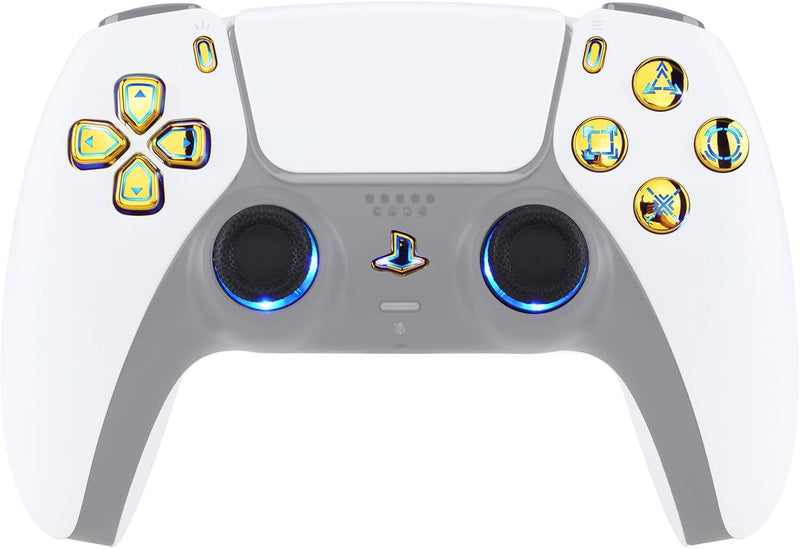eXtremeRate 9 Modi 7 Farben DTF V3 LED Kit für ps5 Controller Ersatz Leuchttaste D-Pad Thumbsticks S