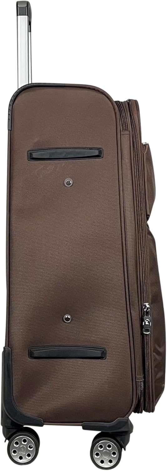 MY TRAVEL BAG Stoffkoffer Reisekoffer Trolley Tasche (M/L/XL/XXL oder 4er Set (Braun, M (Handgepäck)