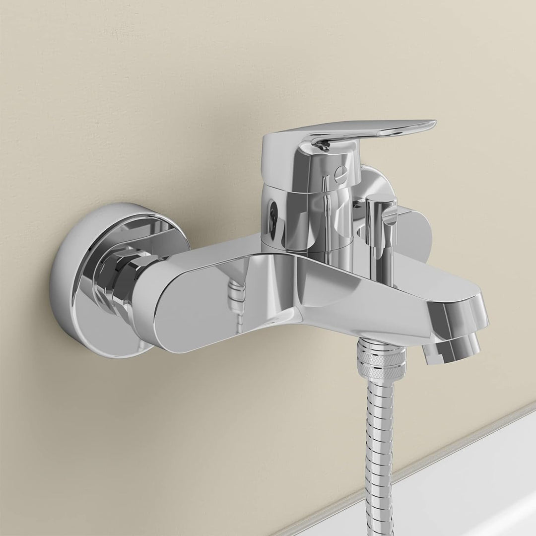 Ideal Standard B1721AA Ceraflex Armatur Einhebel-Badearmatur zur Aufputz Montage mit S-Anschlüssen u