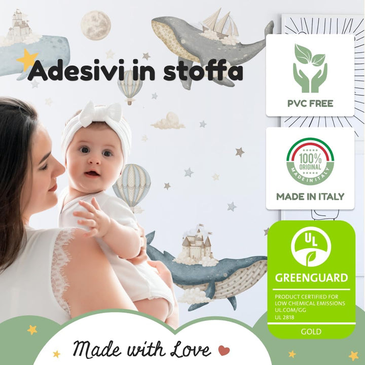 kina - Wandaufkleber Kinder Schlafzimmer Wanddekoration R00033 - Öko-Stoff, Umweltfreundlich, Reposi