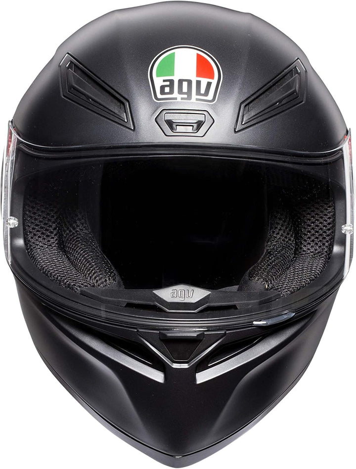 AGV K1 E2205 Helm, massiv, matt schwarz, Grösse MS Matt Schwarz MS, Matt Schwarz MS