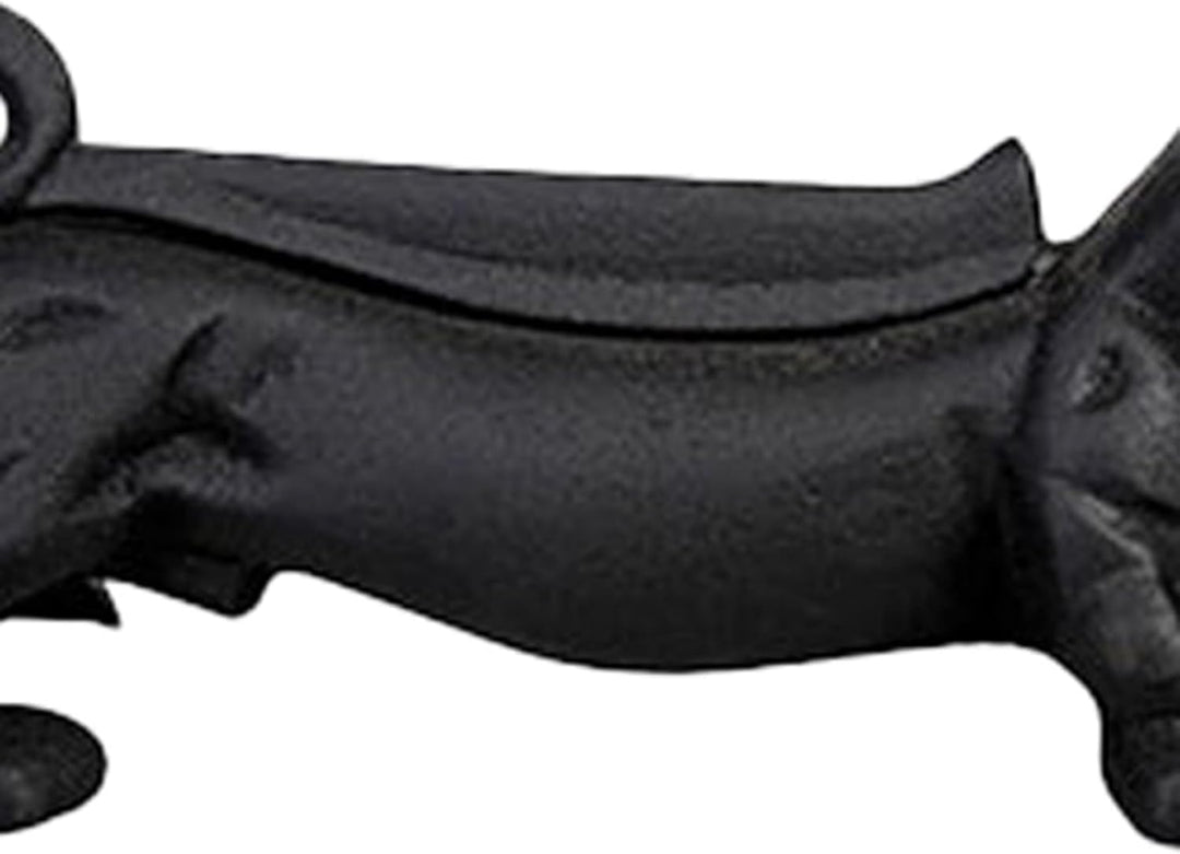 Esschert Design Schuhschaber, Schuhabstreifer, Dackel, Gusseisen, schwarz, Masse 32,2 x 12,5 x 12,2