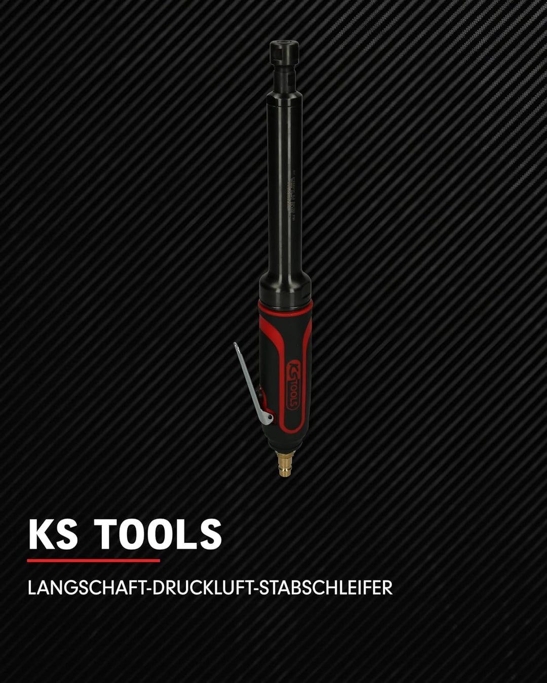 KS Tools Langschaft Stabschleifer Druckluft SlimPOWER 515.5415 I Geradschleifer mit Drehzahl-Regulie