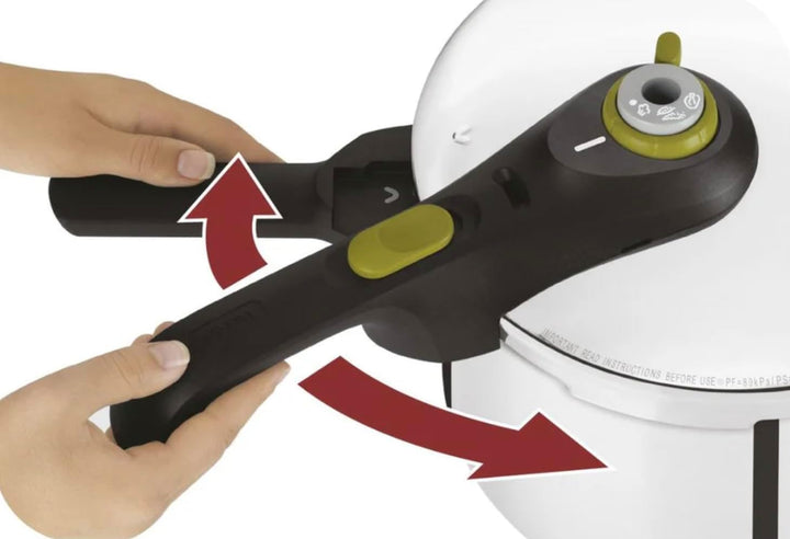 Tefal P2580400 Secure Trendy Schnellkochtopf 4 L | 2-Stufen-Garregler: Intensivstufe 117°C, Schonstu