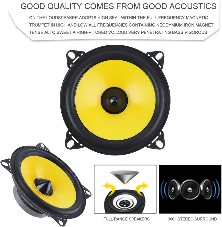 2 x 10 cm 60 W 2-Wege-Frequenz-Frequenz-Auto-Audio-Stereo-Lautsprecher Auto-Lautsprecher Autolautspr