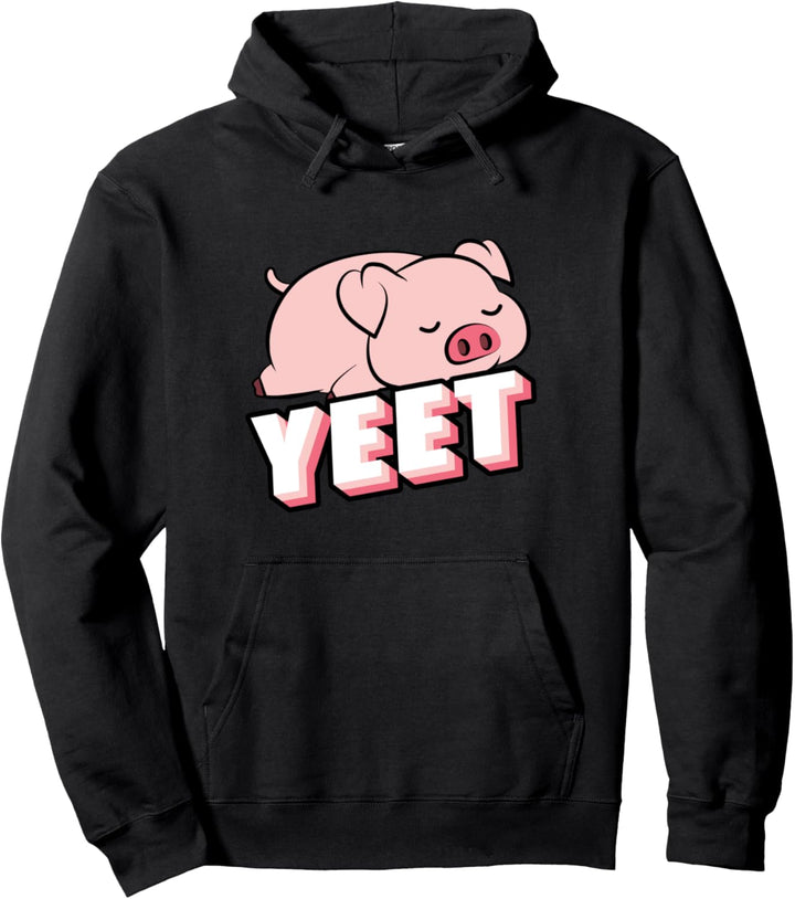 Yeet Pig Gifts For Pig Lovers Pig Design Pig Items Pullover Hoodie
