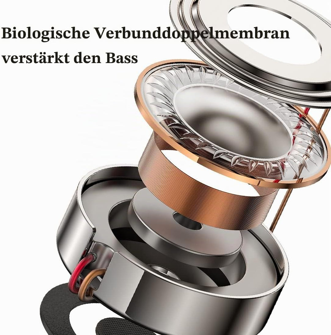 Kabel Ohrhörer mit ENC Noise-cancelling USB C In Ear Kopfhörer reicher Bass | Stereo Dynamisch Bass