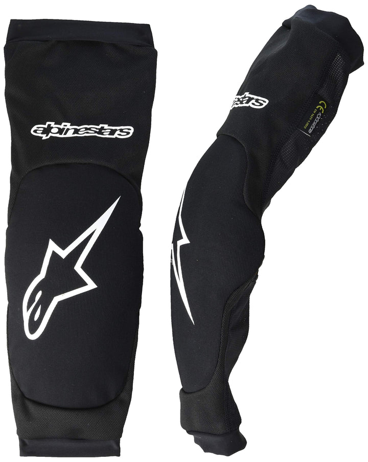 Alpinestars Herren Paragon Plus Ellenbogenschoner Ellenbogenprotektoren schwarz / weiss XL, schwarz