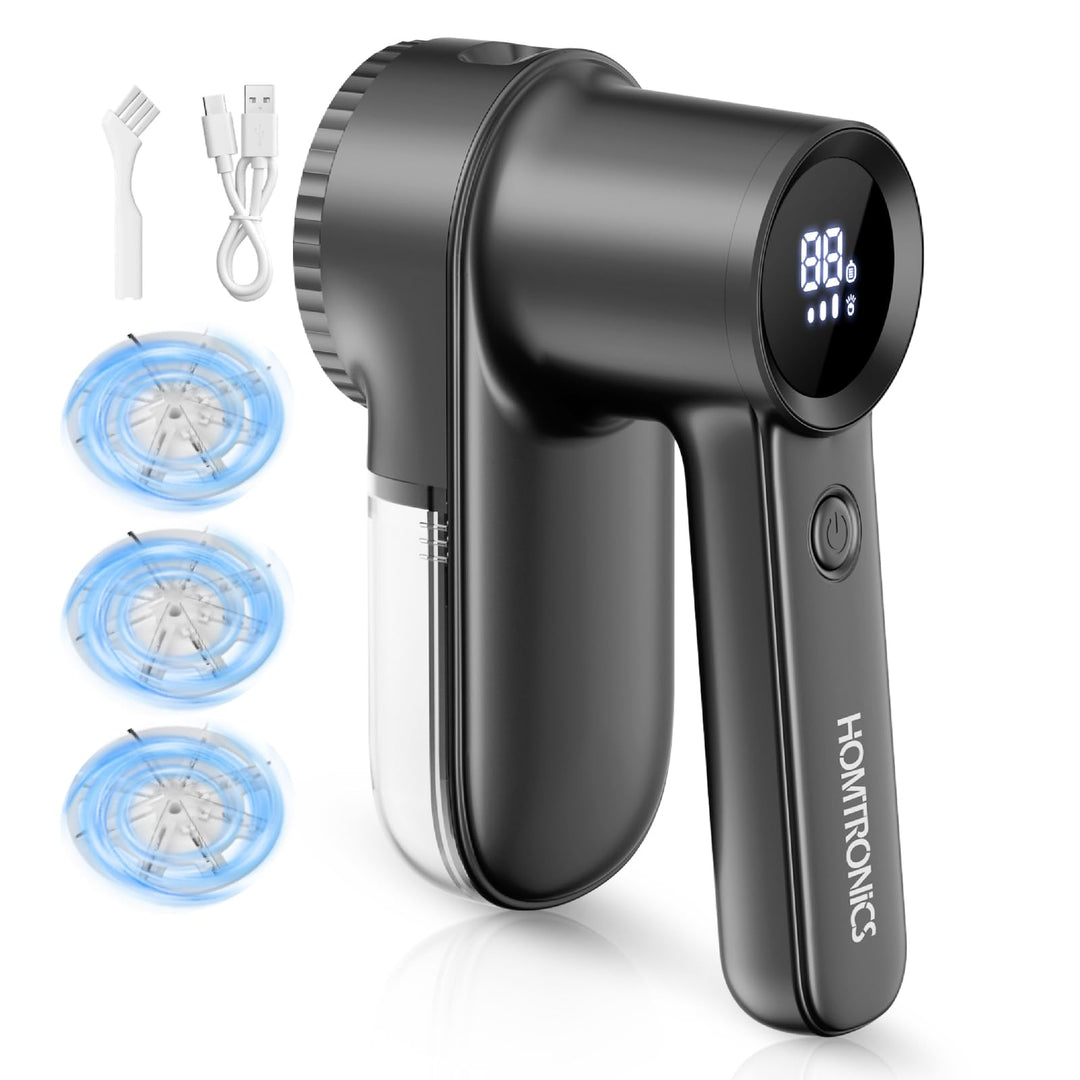 Fusselrasierer Elektrisch, [USB Aufladung- 2000mAh] Fusselrasierer mit LED-Digitalanzeige, 3 Einstel