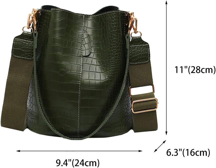 BUKESIYI Damen Tasche Umhängetasche Handtasche Frauen Klein Schultertasche Weekender Lack PU Leder C