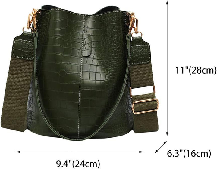 BUKESIYI Damen Tasche Umhängetasche Handtasche Frauen Klein Schultertasche Weekender Lack PU Leder C