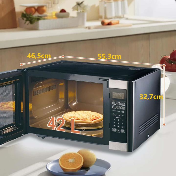 Mikrowellengrill, 42 l, Mikrowelle 1100 W, Grill bis 1400 W, Kombi-Kochen, 11 Leistungsstufen, multi