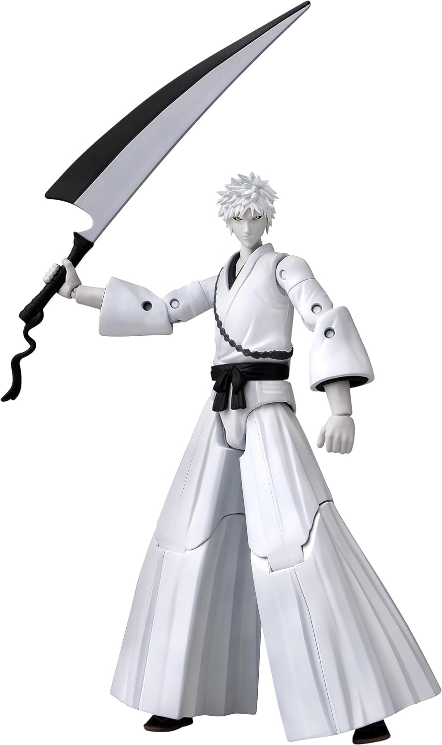 BANDAI Anime Heroes Ichigo Kurosaki White Actionfigur | 17 cm bewegliche weisse Ichigo Anime-Figur M