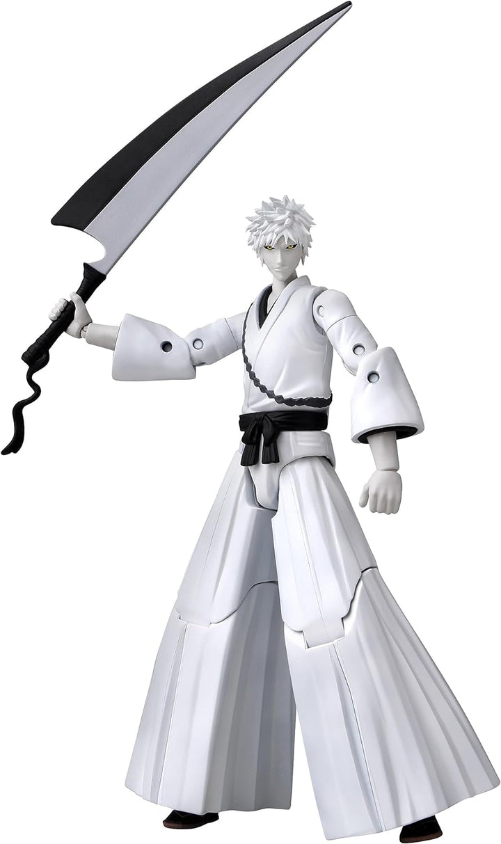 BANDAI Anime Heroes Ichigo Kurosaki White Actionfigur | 17 cm bewegliche weisse Ichigo Anime-Figur M