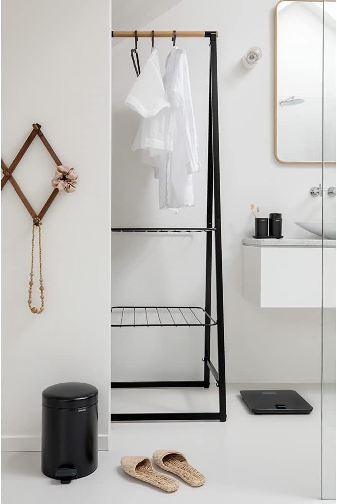 Brabantia 113321 Treteimer mit Inneneimer aus Kunststoff, stahl, MattSchwarz, 3Liter 3 Liter Matt Bl