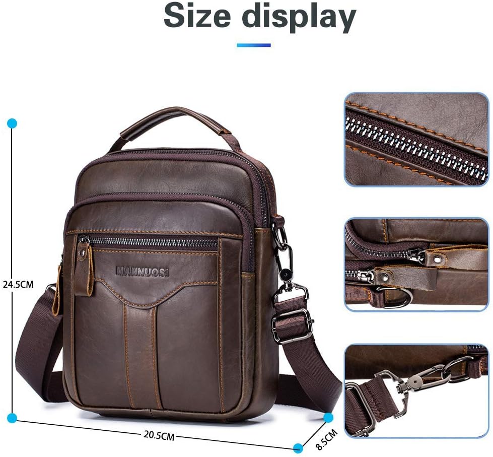 Herren Schultertaschen business Freizeit Henkeltaschen echtleder vintage Handtaschen Einheitsgrösse