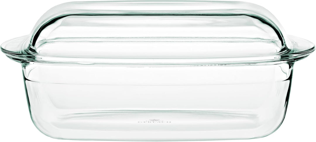 Gerlach 1760 Auflaufform 4,5 l Aus Hitzebeständigem Glas Borosilikatglas Mit Deckel Rechteckig 27 x