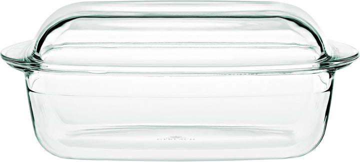 Gerlach 1760 Auflaufform 4,5 l Aus Hitzebeständigem Glas Borosilikatglas Mit Deckel Rechteckig 27 x
