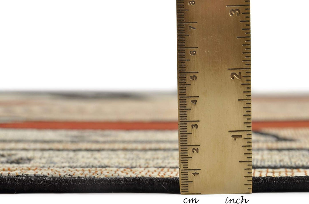 Teppich aus 76% Polypropylen / 24% Polyester; maschinell gewebt | Grösse: 300 cm rund; Farbe: Beige