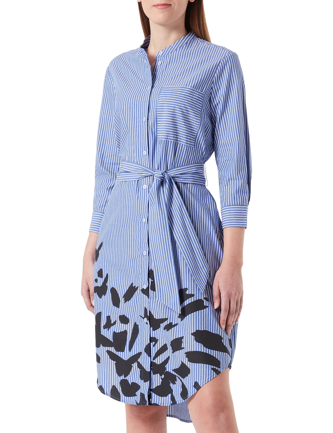 s.Oliver Damen Blusenkleid 42 Blau 50f0, 42 Blau 50f0