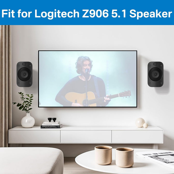 YIWAN Wand- und Deckenhalterung für Logitech Z906 5.1 Surround Sound Syestem Satellitenlautsprecher,
