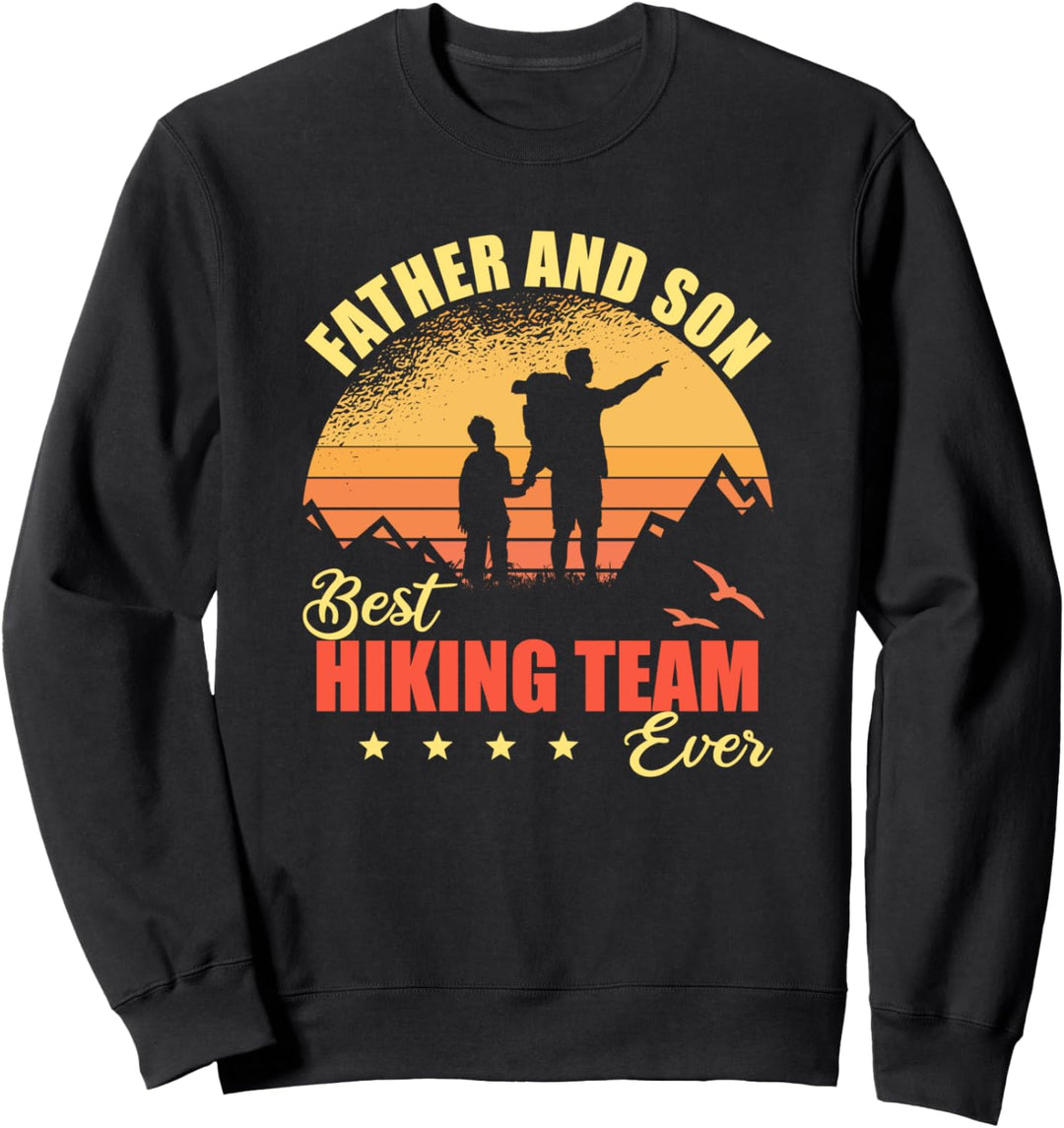 Papa und Sohn. bestes Wander Team Wandern Wanderer Sweatshirt