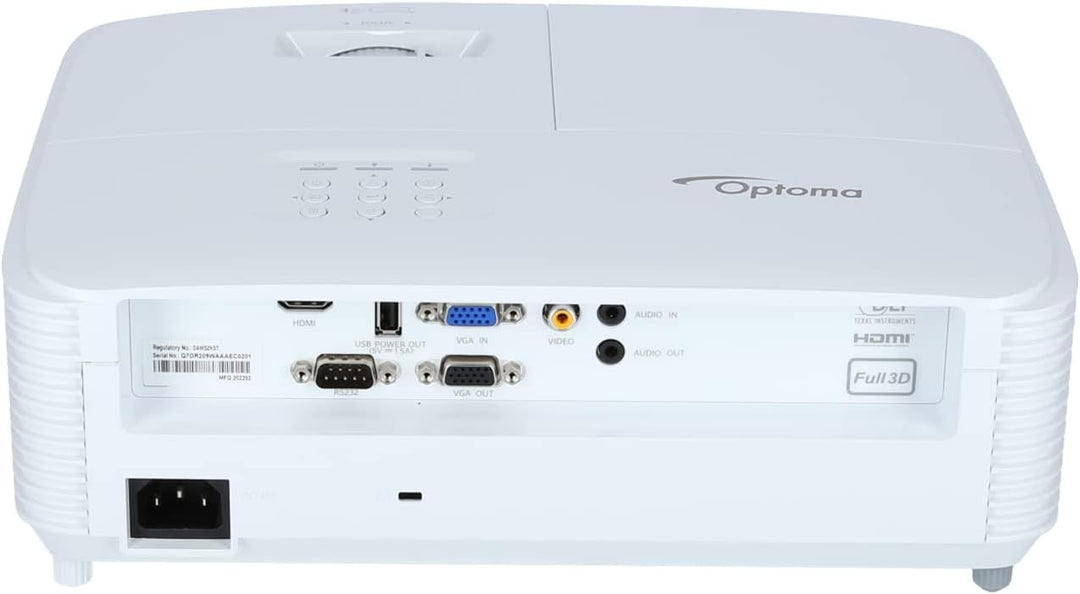 OPTOMA Videoprojektoren Marke Modell PROJEKTOR H117ST WXGA 3800L HDMI VGA USB Full 3D
