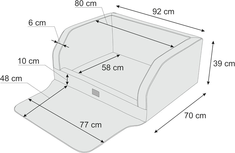 Hundeautositz, Hundebox, Hundebett, Transportboxen, Rückbank, Hundedecke, Kofferraum, für grosse und