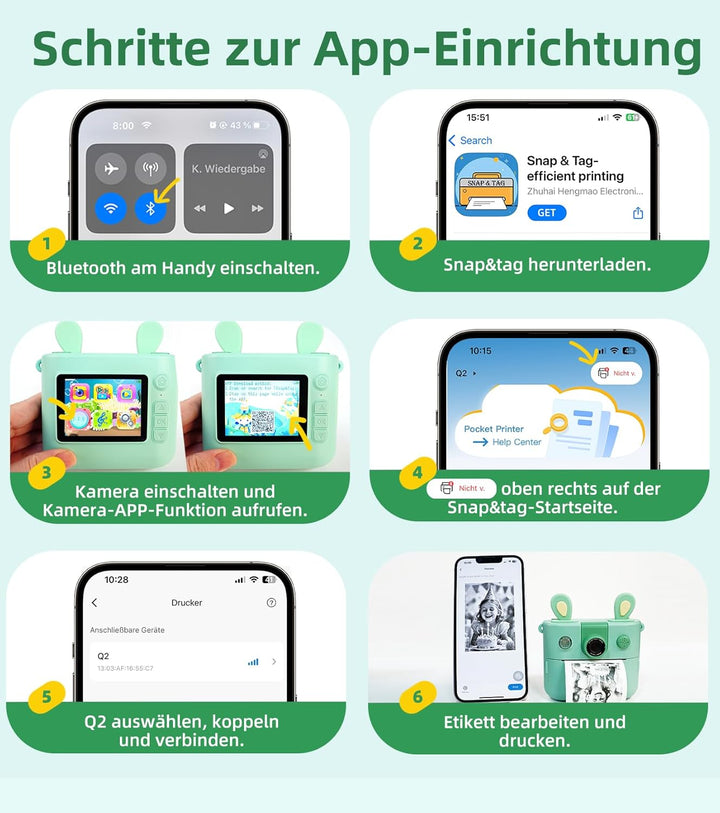 ORGSTA Kinderkamera Sofortbildkamera Digitalkameras Kinder Kameras Personalisierte Spielzeug Geschen