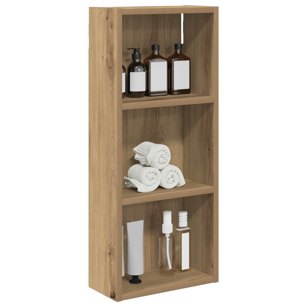 vidaXL Badezimmer-Wandschrank Kunsthandwerk Eiche 30 x 14 x 70 cm, Moderner Badschrank, rechteckiges