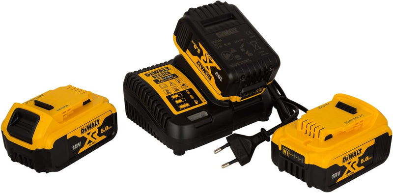 DeWalt Akku Plus Starterkit (bestehend aus System-Schnellladegerät DCB115 und 3x 18 Volt, 5,0 Ah Akk