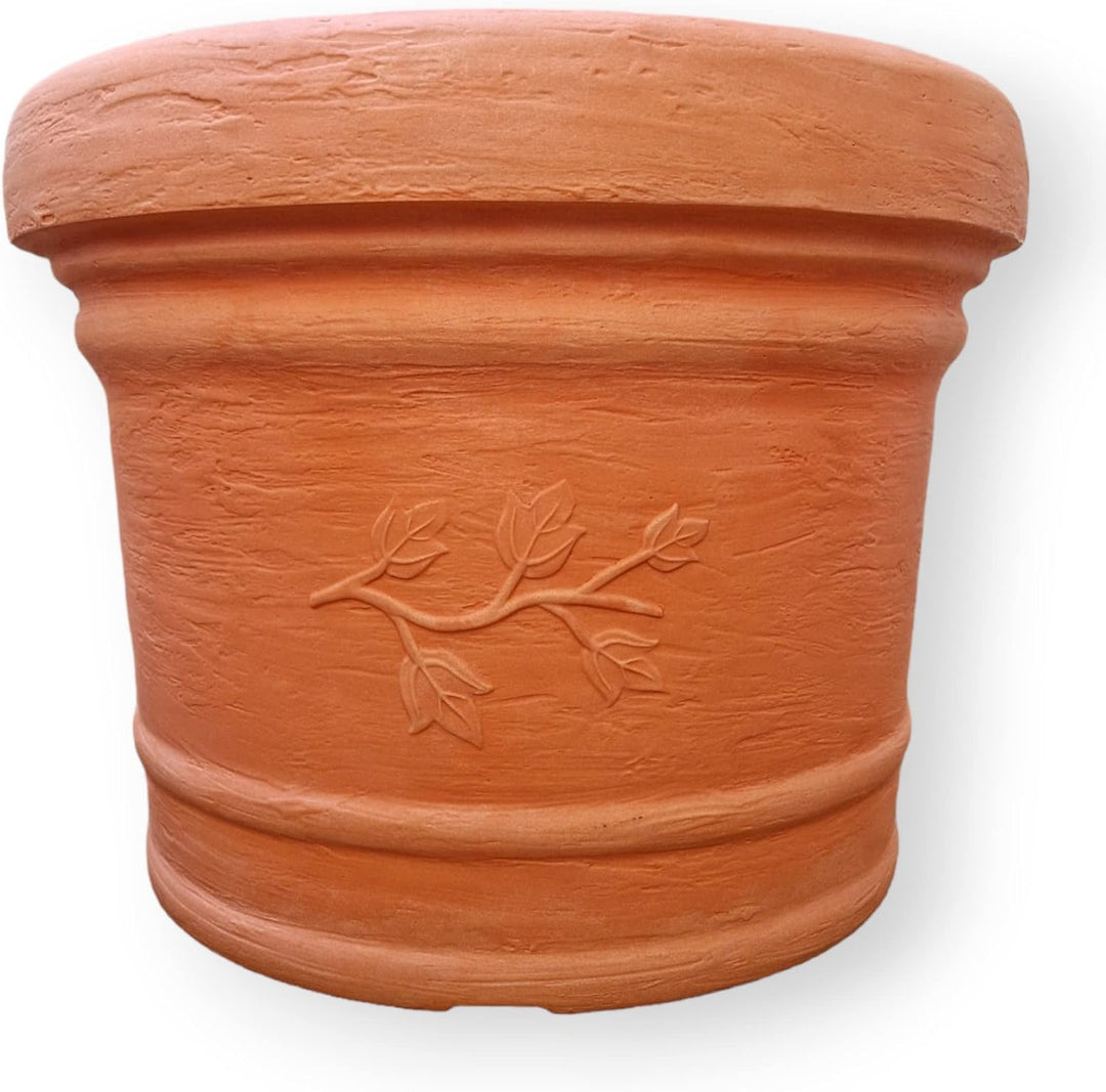 Terrastone Kunststoff Pflanzkübel - 60x56x45cm Blumenkübel wetterfest - Übertopf Pflanzgefäss mit De