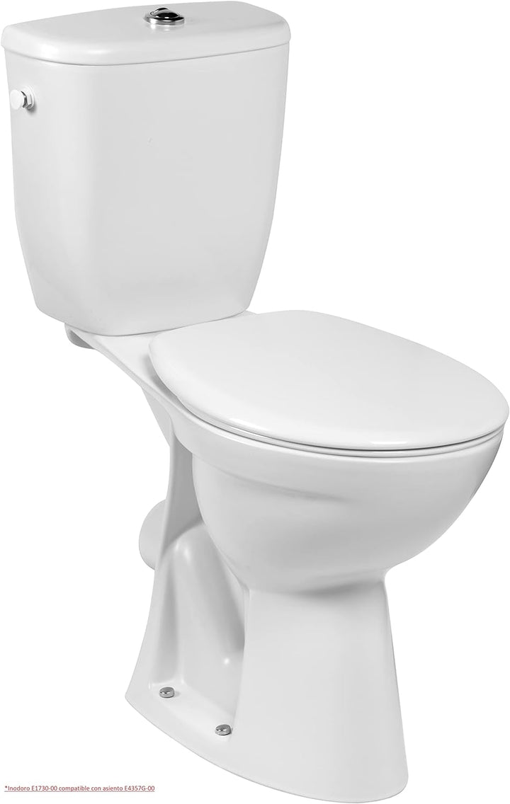 Jacob Delafon Mideo WC-Sitz Polypropylen mit Deckel Scharnier aus Metall Weiss