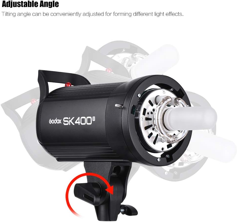 GODOX SK400II 400Ws Studio-Blitzlicht Eingebautes 2.4G Wireless X-System GN65 5600K mit 150W Modelli