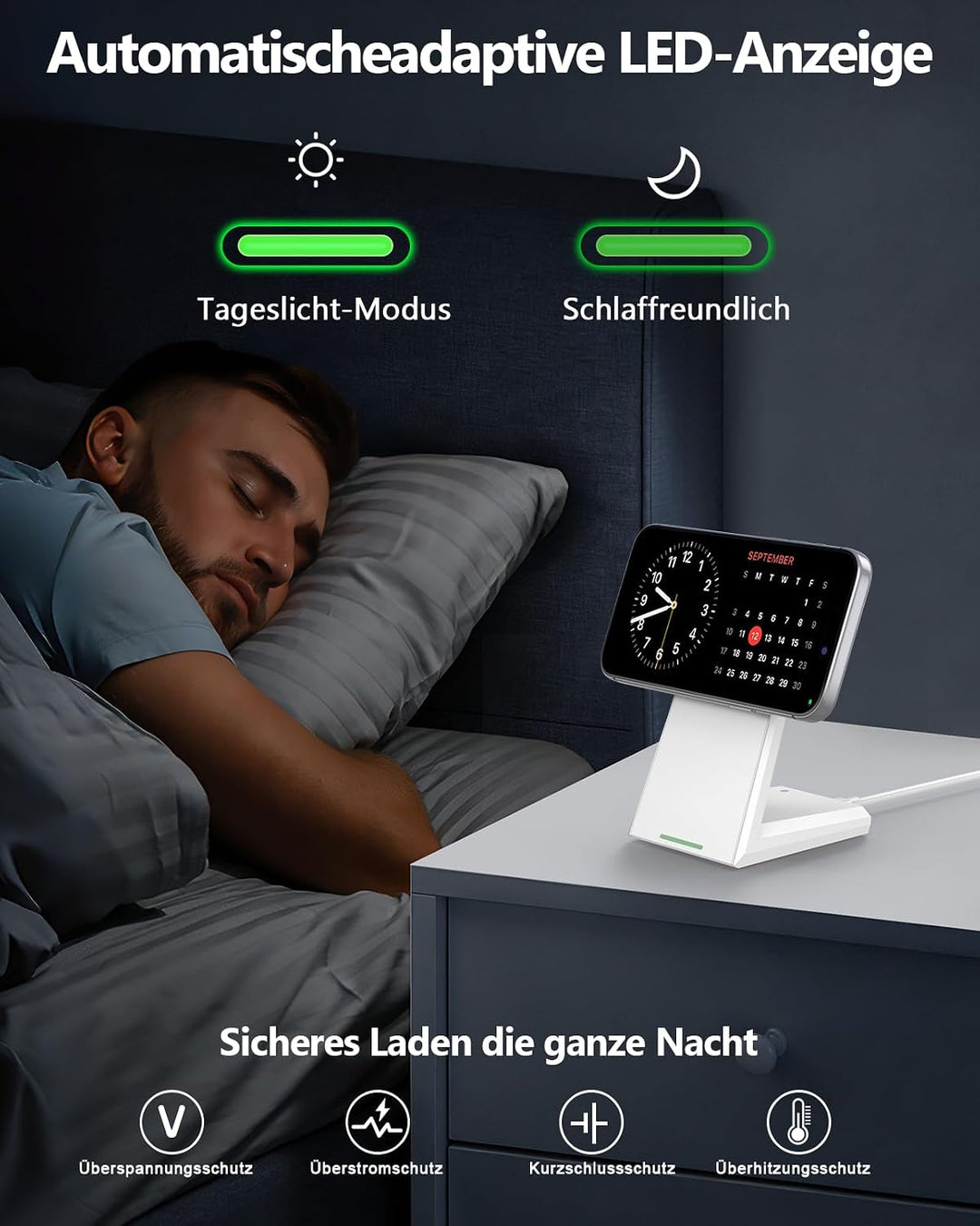 NANAMI 25W Induktive Ladestation kompatibel mit MagSafe Ladegerät | 25W Schnelles Laden Für iPhone 1
