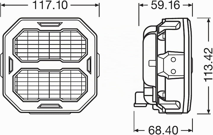 OSRAM LEDriving® Cube PX2500 Flood, LEDPWL107-FL, OFF ROAD, LED Arbeitsscheinwerfer, 2500 Lumen, Fal