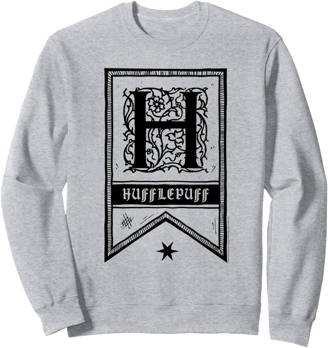 Harry Potter Hufflepuff Drawn Banner Sweatshirt