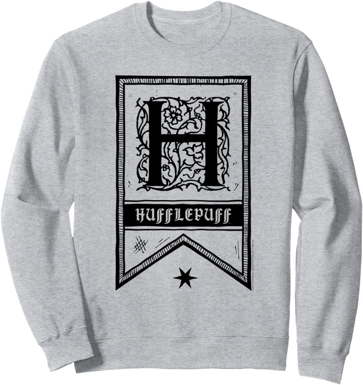 Harry Potter Hufflepuff Drawn Banner Sweatshirt